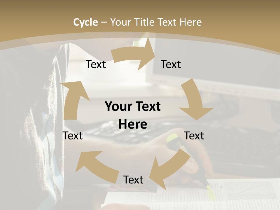 Orange Departing Flights Sign With People PowerPoint Template