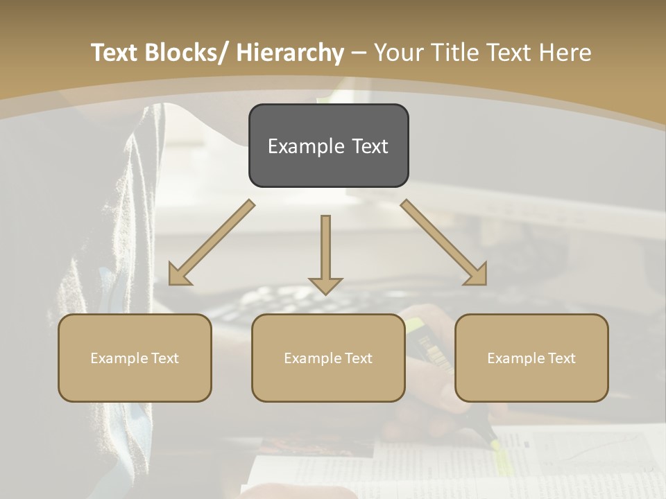 Orange Departing Flights Sign With People PowerPoint Template