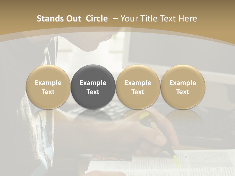 Orange Departing Flights Sign With People PowerPoint Template