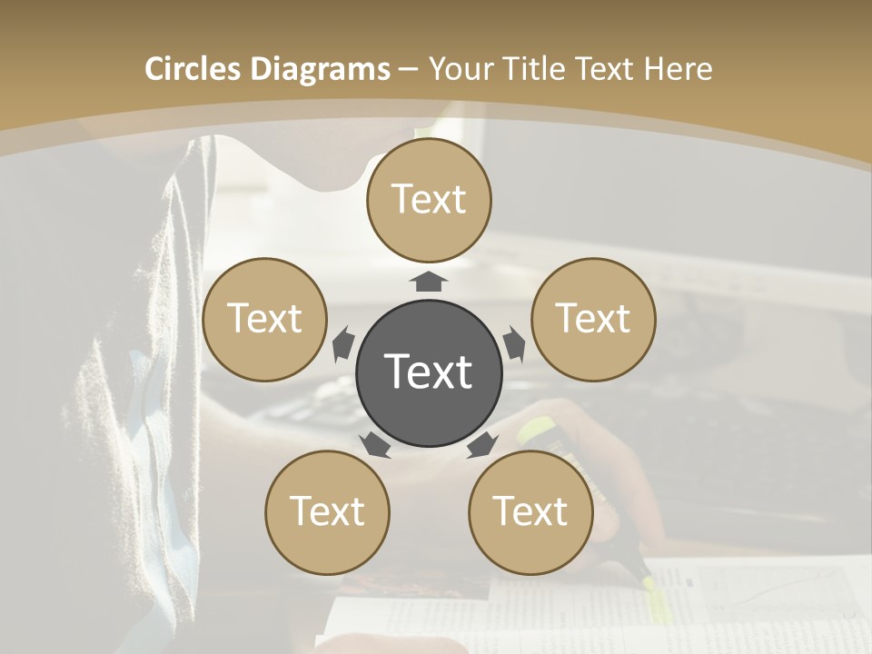 Orange Departing Flights Sign With People PowerPoint Template
