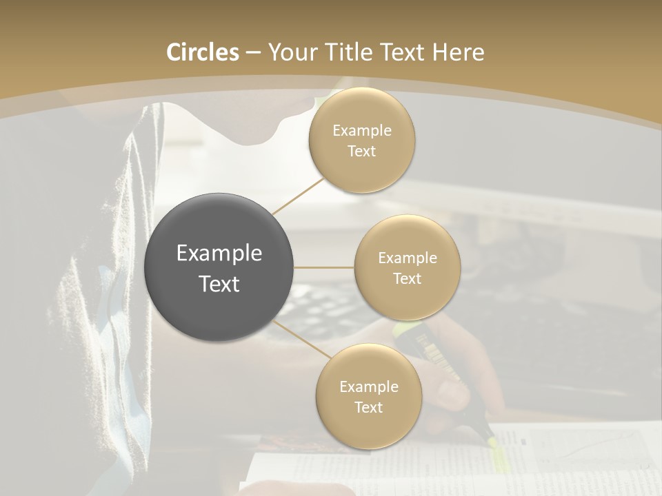 Orange Departing Flights Sign With People PowerPoint Template