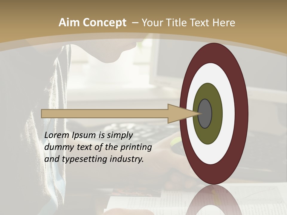 Orange Departing Flights Sign With People PowerPoint Template