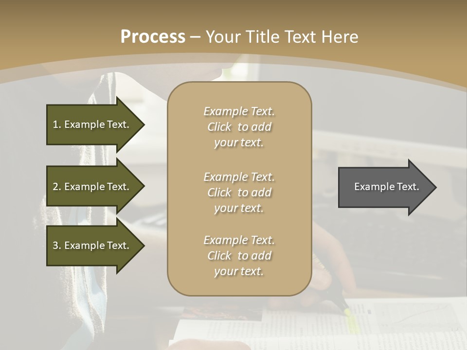 Orange Departing Flights Sign With People PowerPoint Template