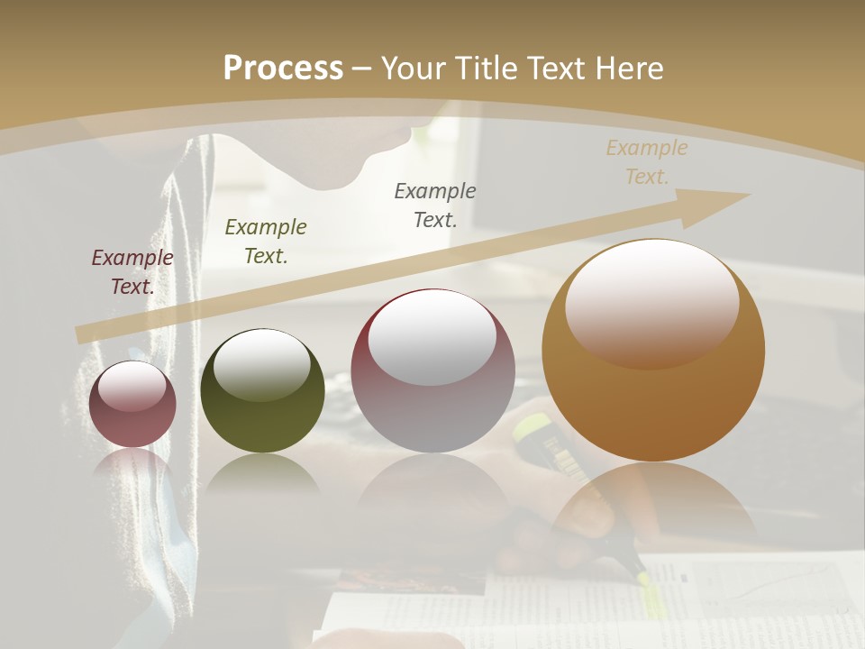 Orange Departing Flights Sign With People PowerPoint Template