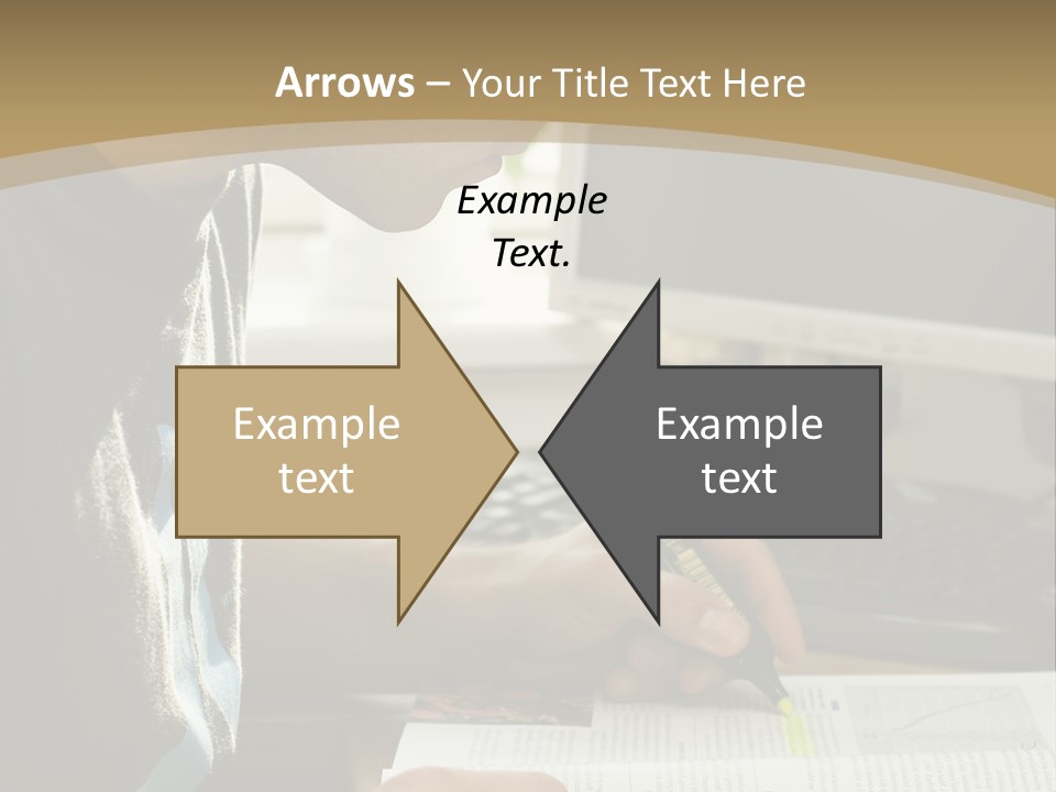 Orange Departing Flights Sign With People PowerPoint Template