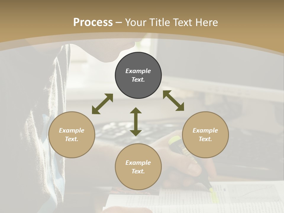 Orange Departing Flights Sign With People PowerPoint Template