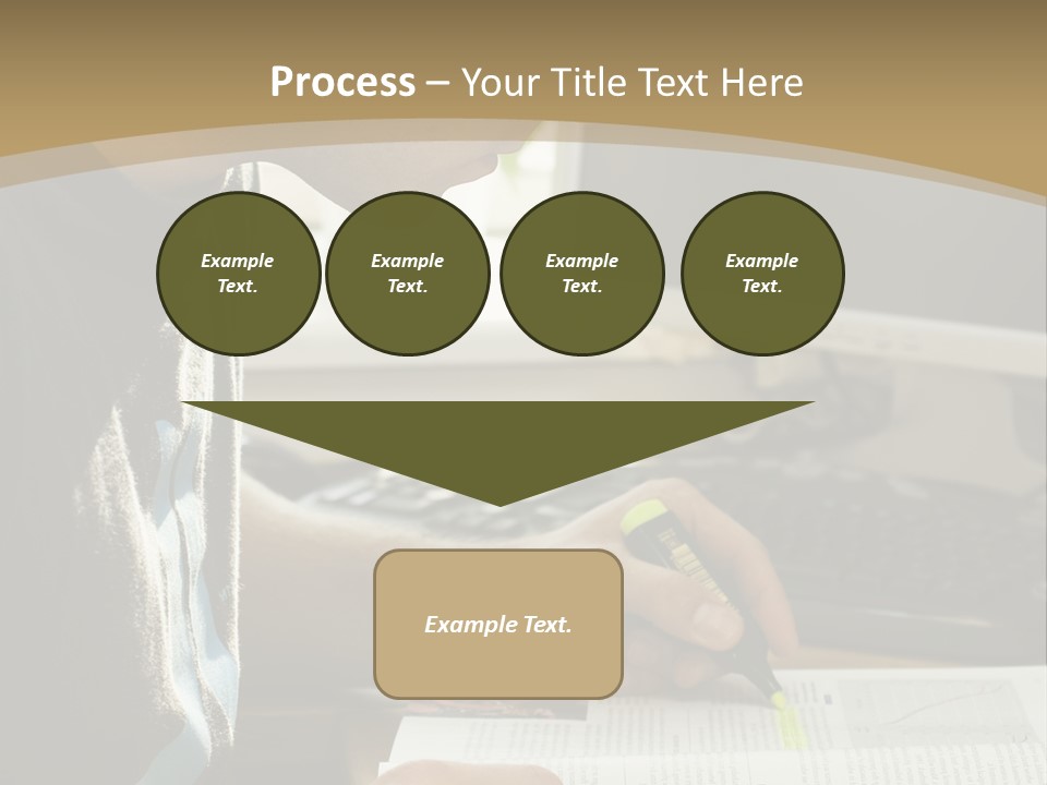 Orange Departing Flights Sign With People PowerPoint Template
