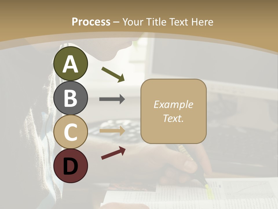 Orange Departing Flights Sign With People PowerPoint Template