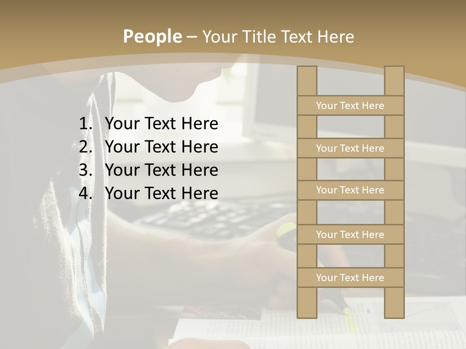 Orange Departing Flights Sign With People PowerPoint Template