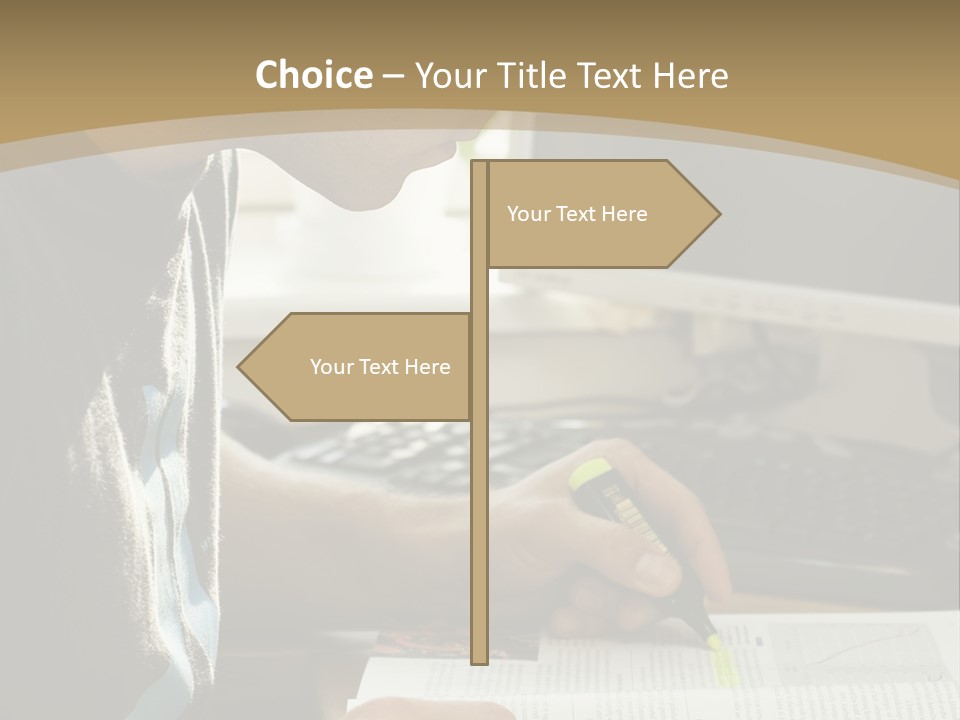 Orange Departing Flights Sign With People PowerPoint Template