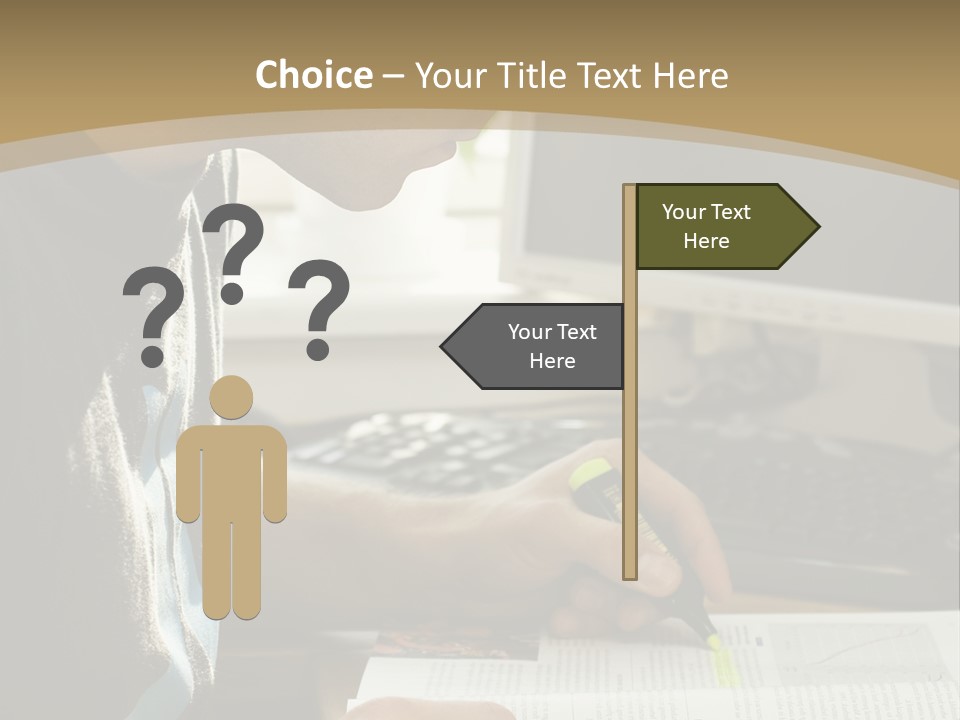 Orange Departing Flights Sign With People PowerPoint Template