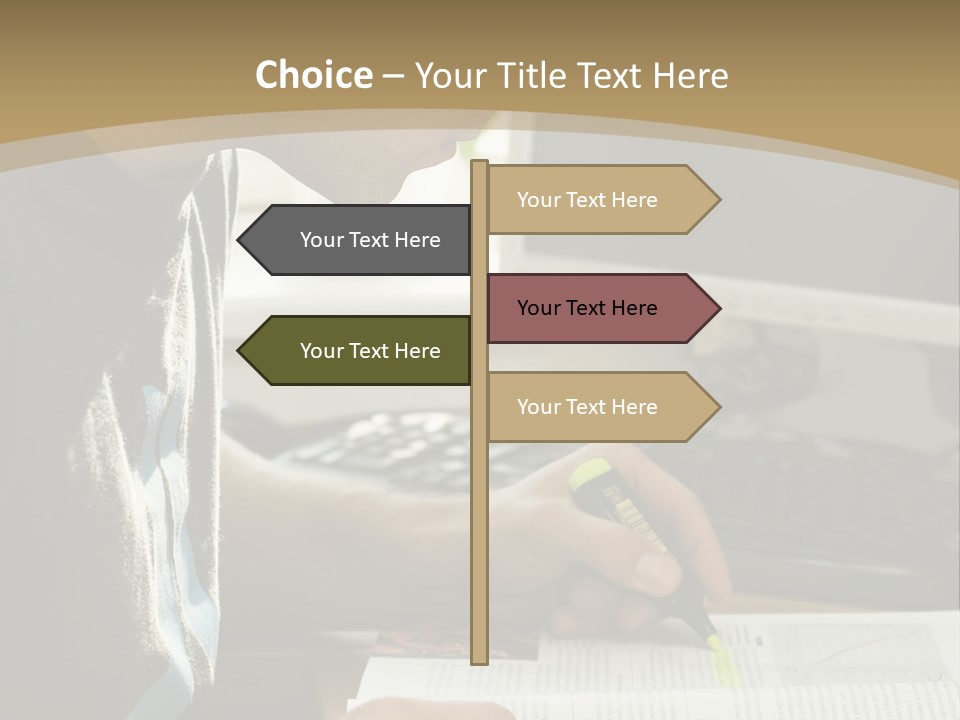 Orange Departing Flights Sign With People PowerPoint Template