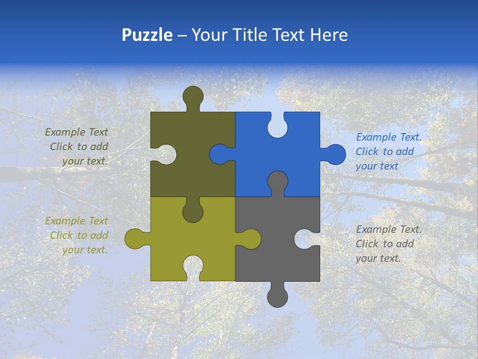 Sky's The Limit Is The Description Of This Image As The Trees Reach To The Heavens PowerPoint Template