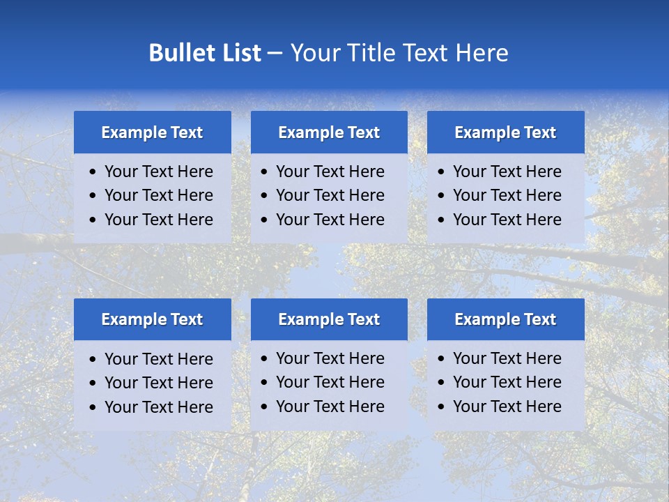 Sky's The Limit Is The Description Of This Image As The Trees Reach To The Heavens PowerPoint Template