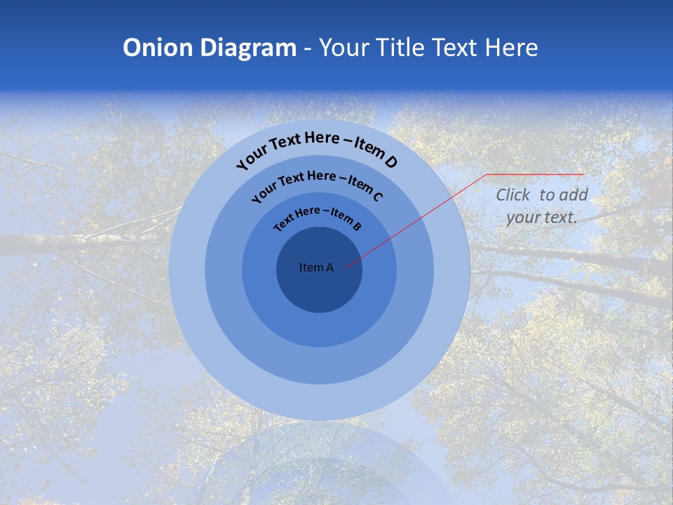 Sky's The Limit Is The Description Of This Image As The Trees Reach To The Heavens PowerPoint Template