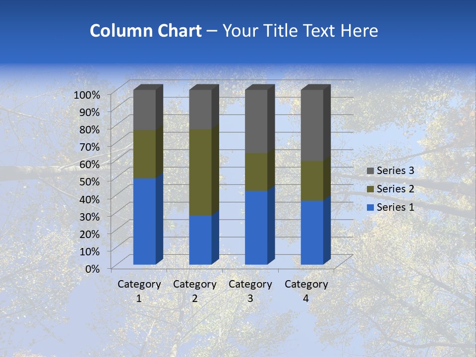 Sky's The Limit Is The Description Of This Image As The Trees Reach To The Heavens PowerPoint Template