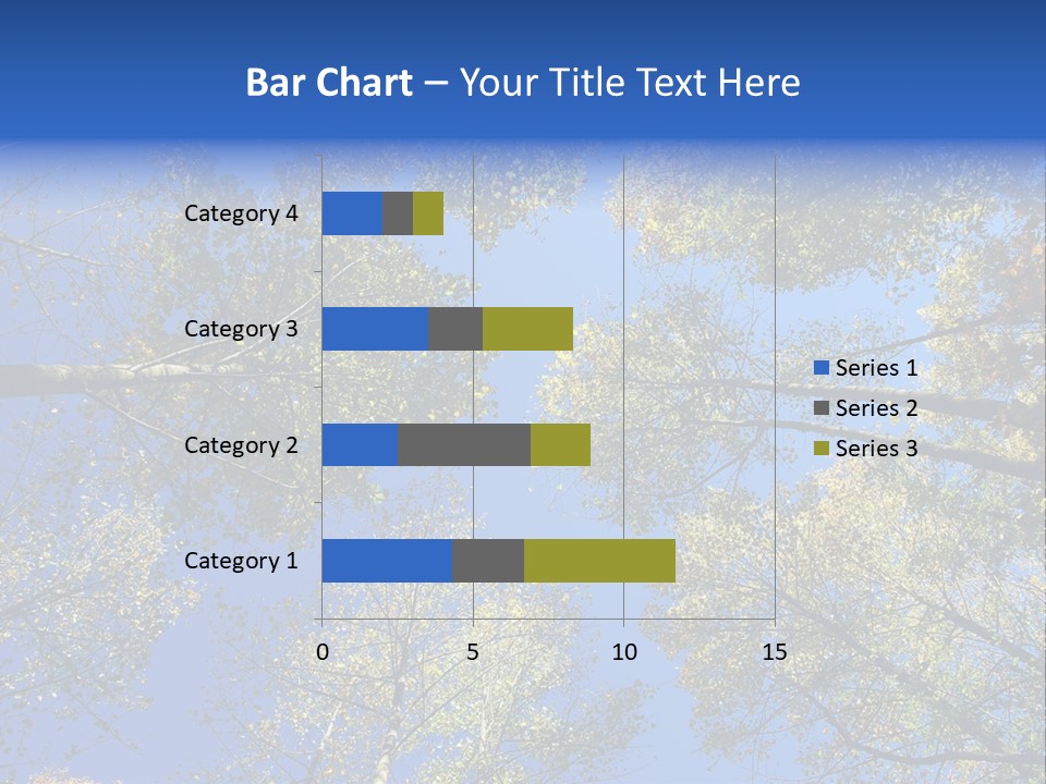 Sky's The Limit Is The Description Of This Image As The Trees Reach To The Heavens PowerPoint Template
