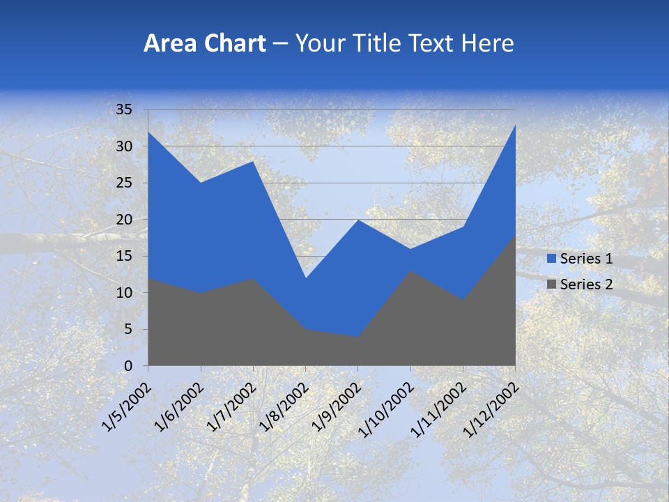 Sky's The Limit Is The Description Of This Image As The Trees Reach To The Heavens PowerPoint Template