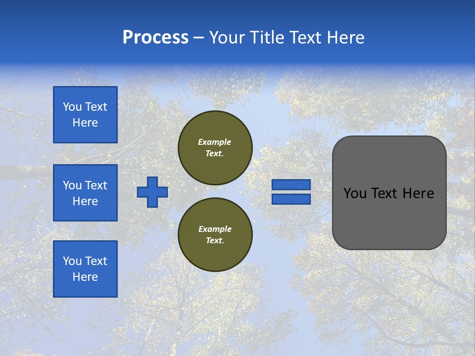 Sky's The Limit Is The Description Of This Image As The Trees Reach To The Heavens PowerPoint Template