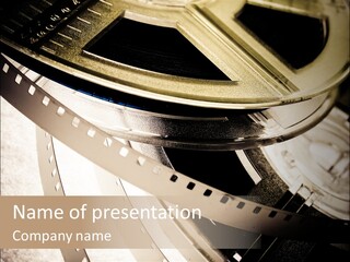 Film Reels Closeup PowerPoint Template