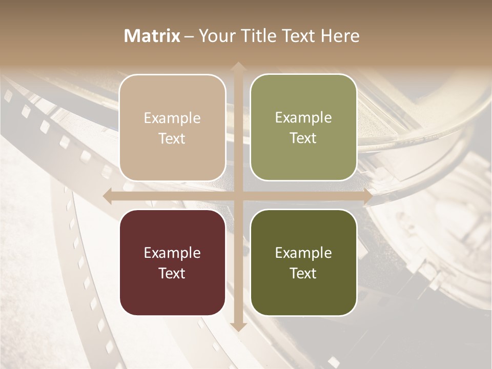 Film Reels Closeup PowerPoint Template