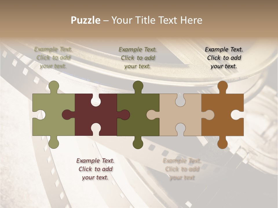 Film Reels Closeup PowerPoint Template