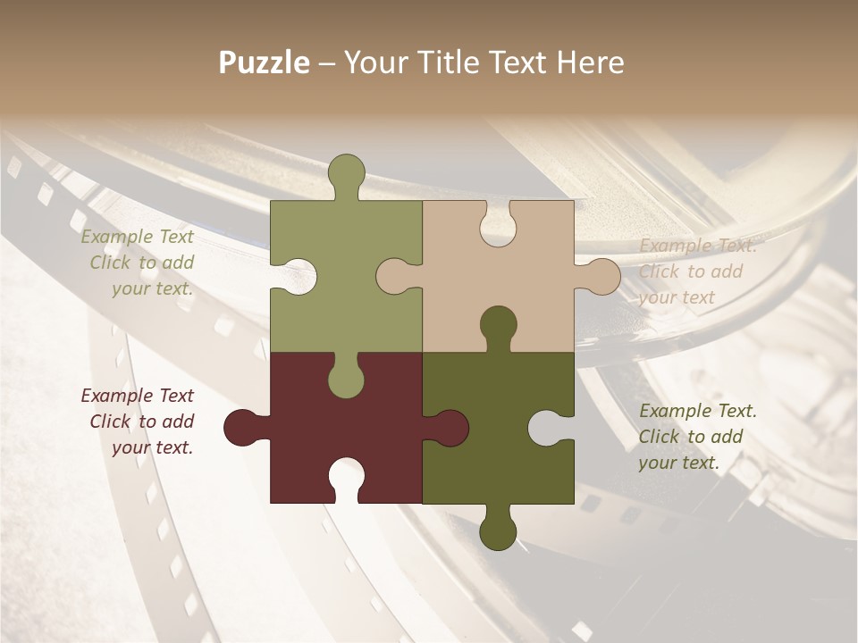 Film Reels Closeup PowerPoint Template