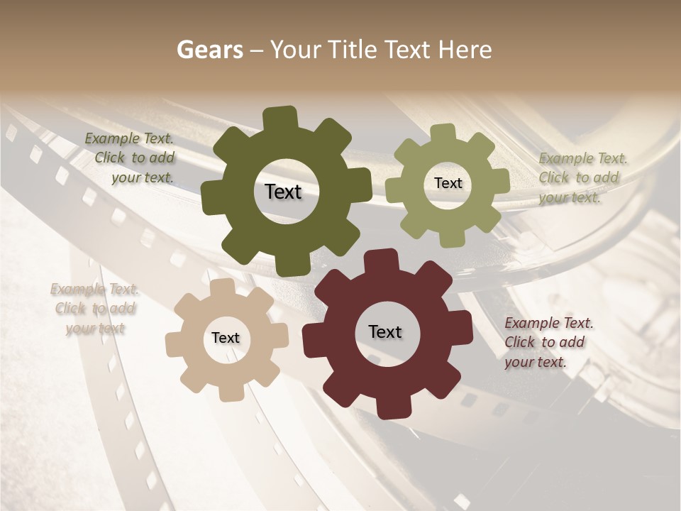 Film Reels Closeup PowerPoint Template