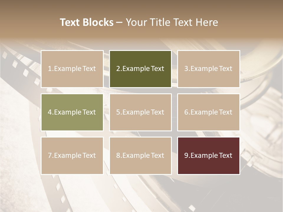 Film Reels Closeup PowerPoint Template