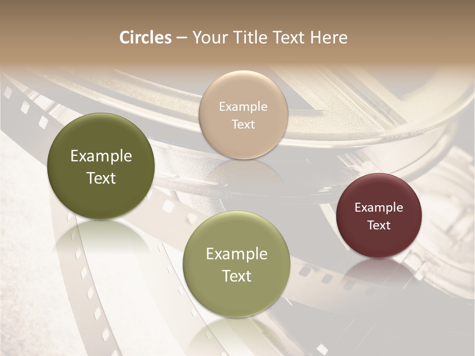 Film Reels Closeup PowerPoint Template
