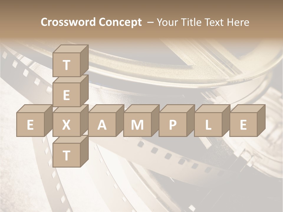 Film Reels Closeup PowerPoint Template