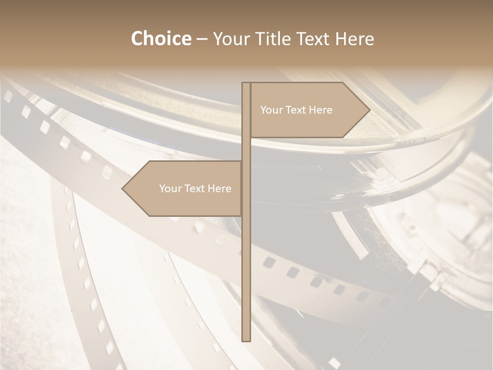 Film Reels Closeup PowerPoint Template