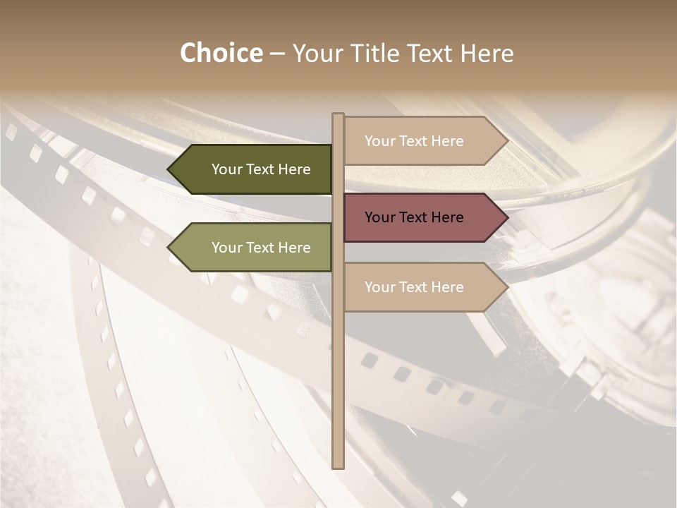 Film Reels Closeup PowerPoint Template