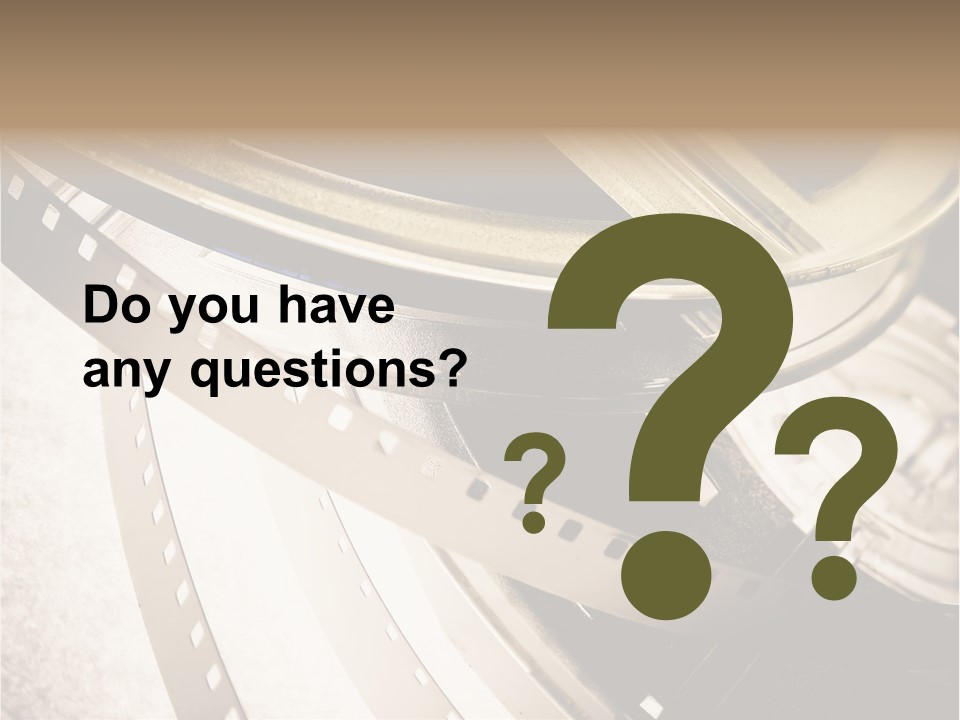 Film Reels Closeup PowerPoint Template