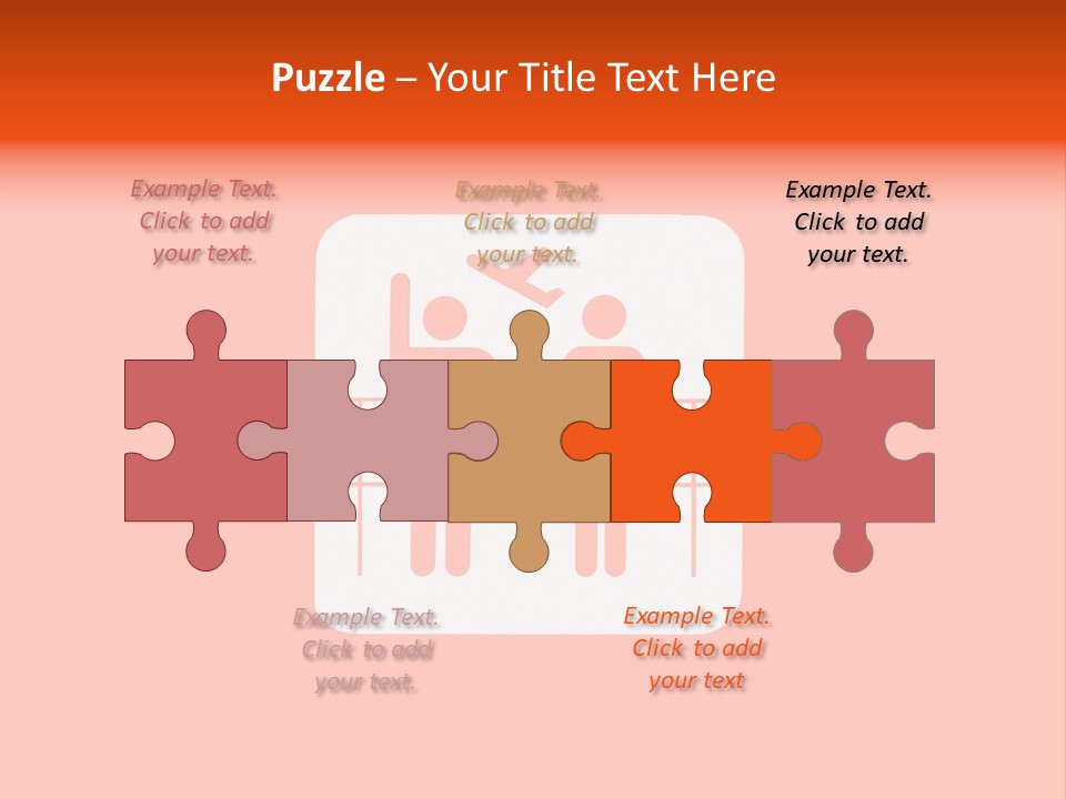 Orange Departing Flights Sign With People PowerPoint Template
