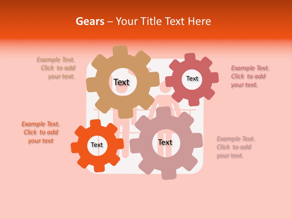 Orange Departing Flights Sign With People PowerPoint Template