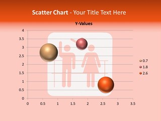 Orange Departing Flights Sign With People PowerPoint Template