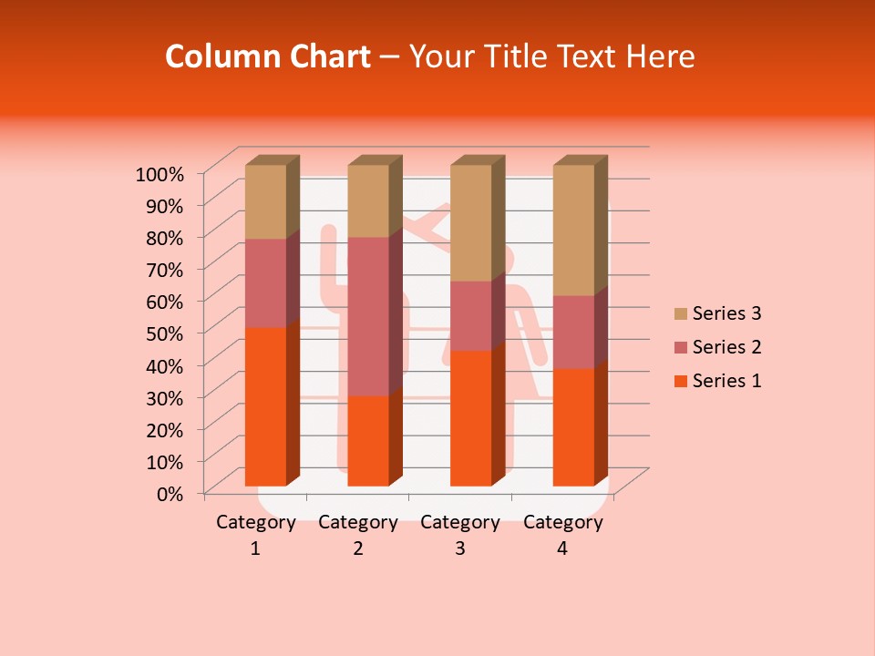 Orange Departing Flights Sign With People PowerPoint Template