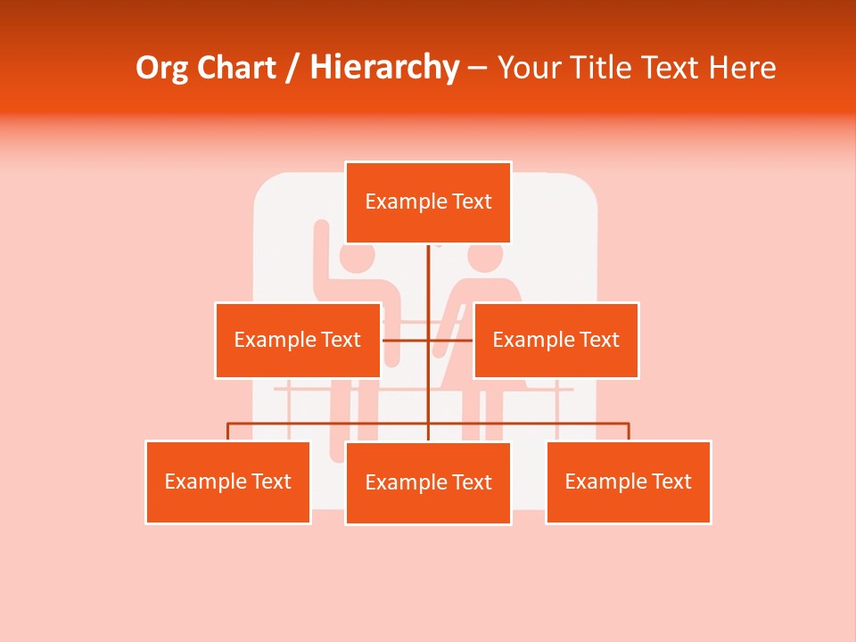 Orange Departing Flights Sign With People PowerPoint Template