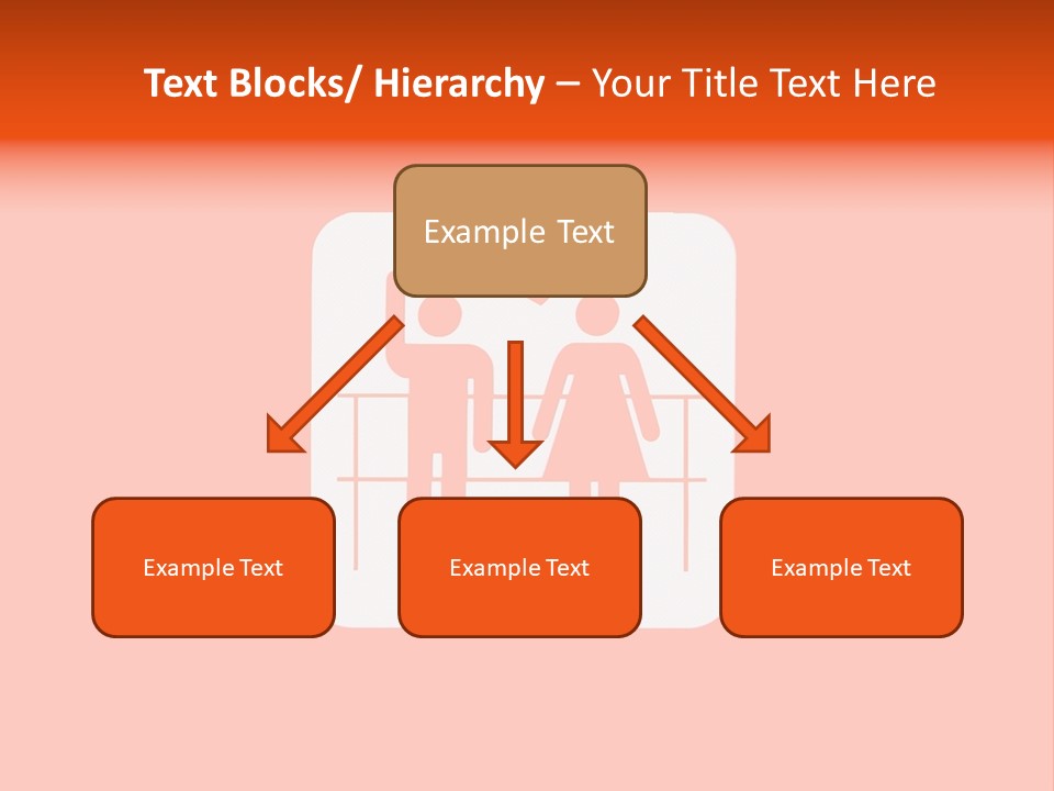 Orange Departing Flights Sign With People PowerPoint Template