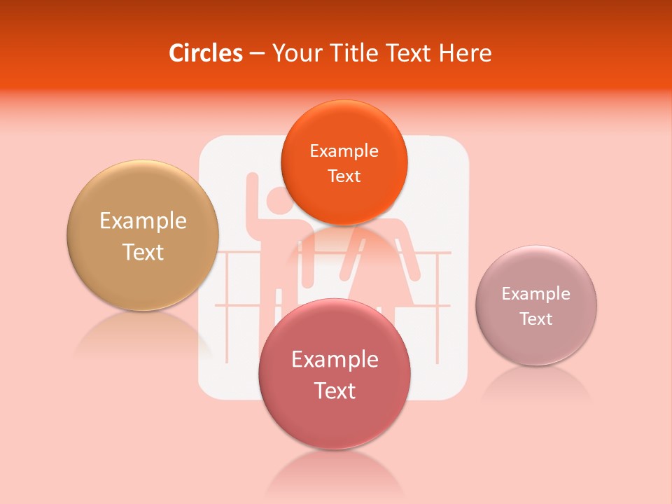 Orange Departing Flights Sign With People PowerPoint Template