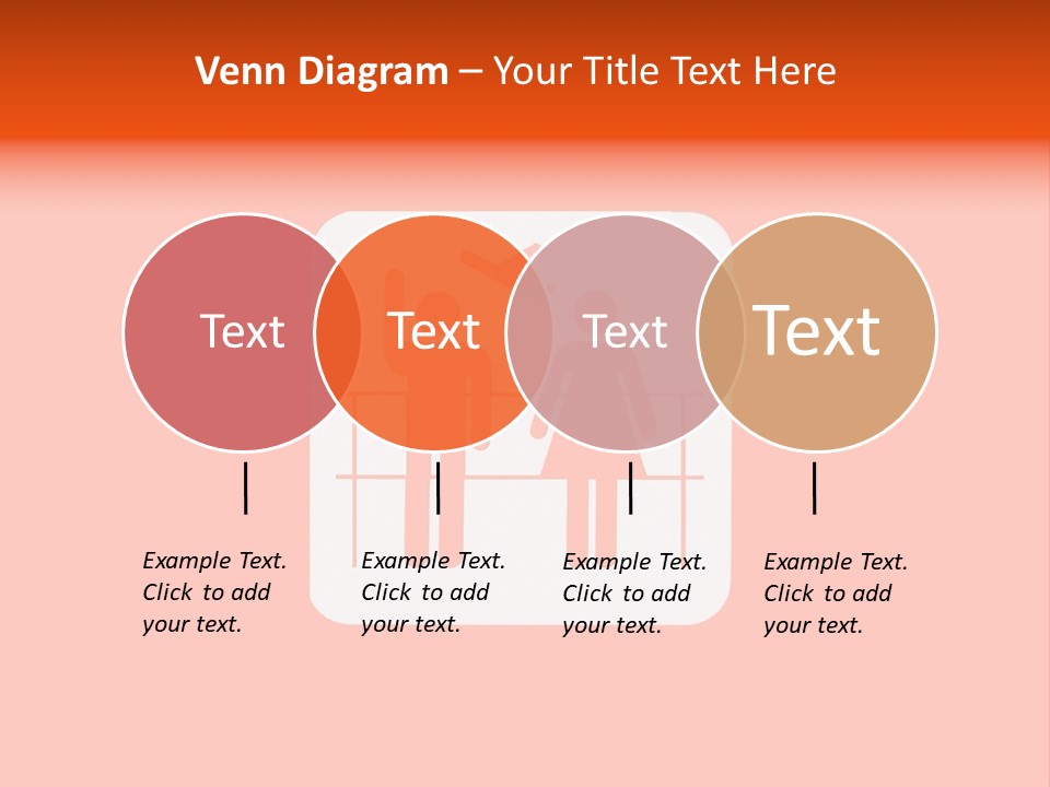 Orange Departing Flights Sign With People PowerPoint Template