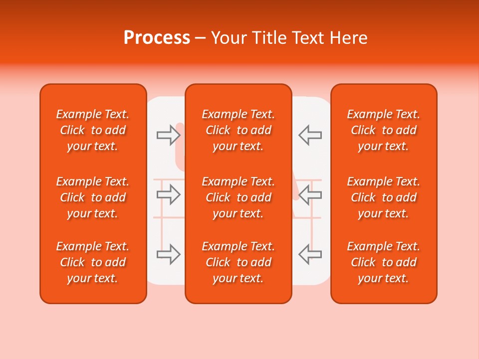 Orange Departing Flights Sign With People PowerPoint Template