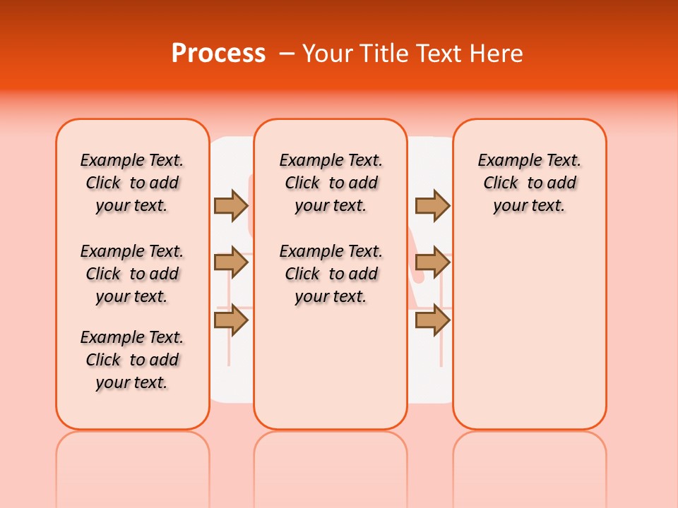 Orange Departing Flights Sign With People PowerPoint Template