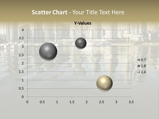 Cityscape With Reflection PowerPoint Template