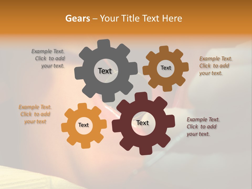 Young Kid At The Dentis 2 PowerPoint Template