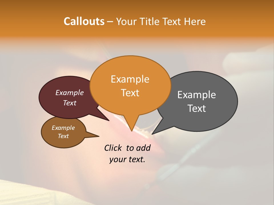 Young Kid At The Dentis 2 PowerPoint Template