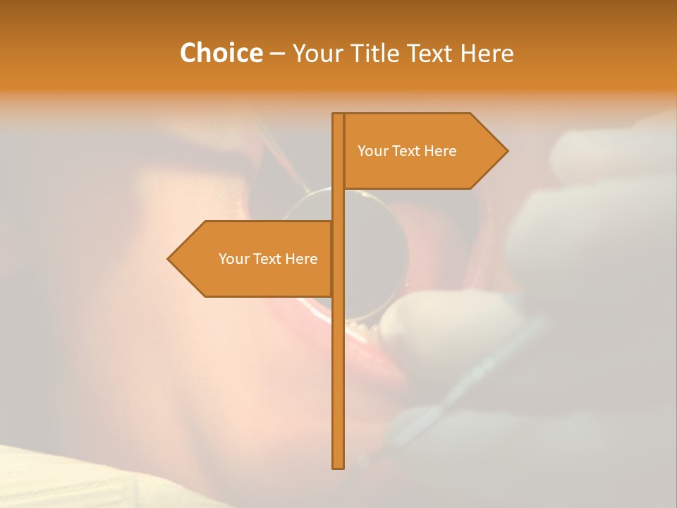 Young Kid At The Dentis 2 PowerPoint Template