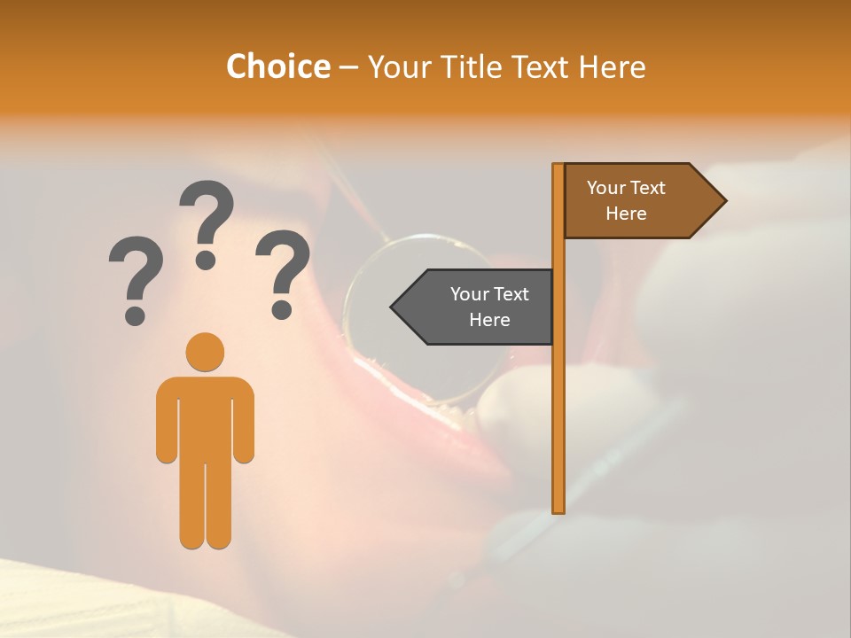 Young Kid At The Dentis 2 PowerPoint Template