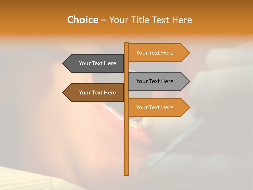 Young Kid At The Dentis 2 PowerPoint Template